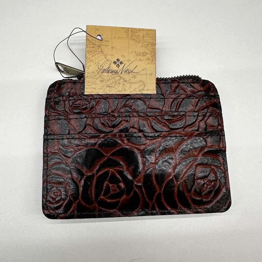 Patricia Nash Glazed Floral Brown Cassis ID